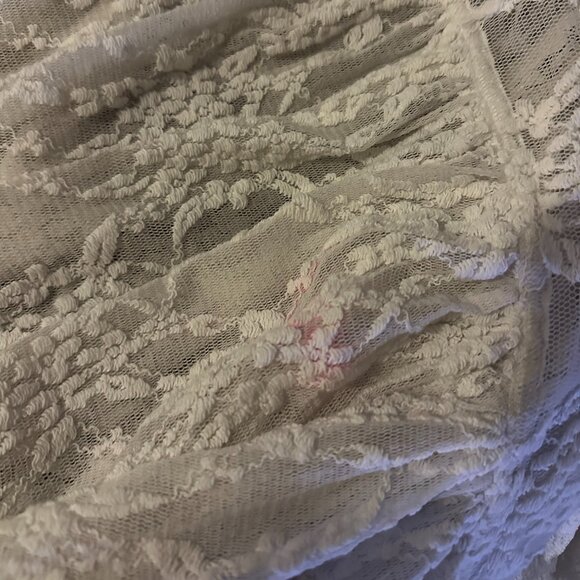 FREE PEOPLE Lost In Austin Lace Cold Shoulder Top Size S - Picture 4 of 4